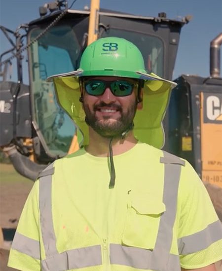 Man in helmet and sunglasses