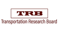 Maroon TRB logo with full name on white background.