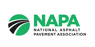 NAPA logo with a stylized road and green-black association text.